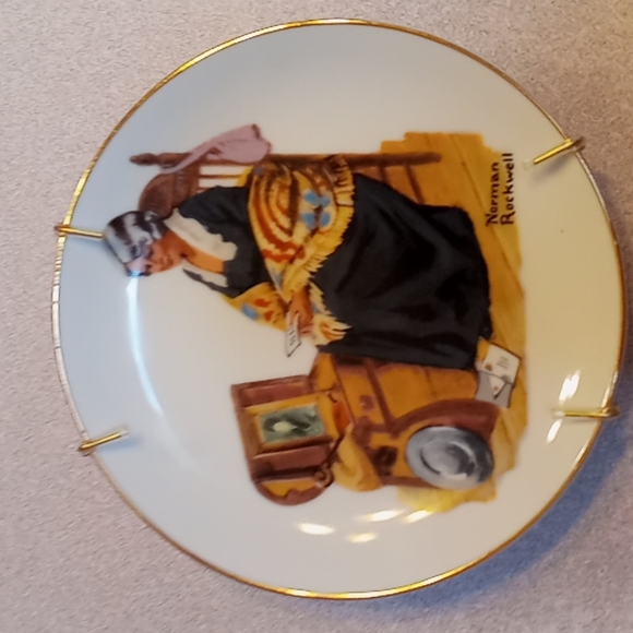 1984 Norman Rockwell 4pc Plate Set - Picture 4 of 9
